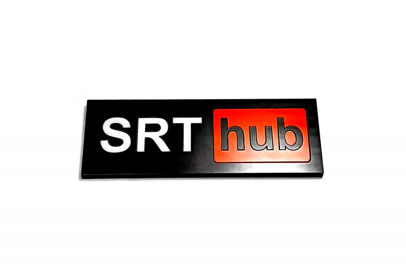 Chrysler tailgate trunk rear emblem with SRT HUB logo Chrysler emblems decoinfabric