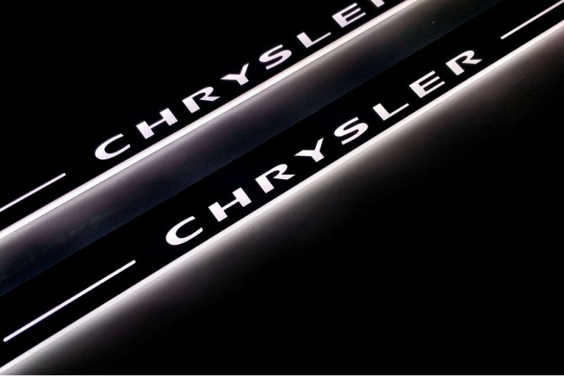 Chrysler 300C I Car Door Sill With Logo Chrysler - decoinfabric