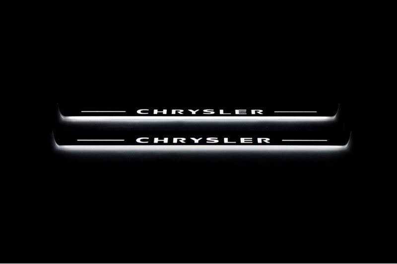 Chrysler 300C I 2005-2010 Car Door Sill With Logo Chrysler Chrysler Led Door Sills opdesign
