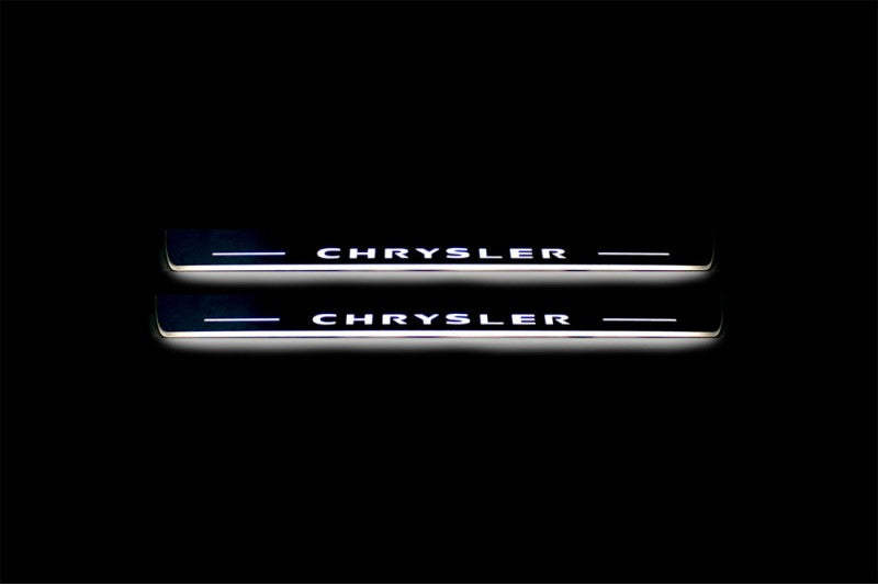Chrysler 300C II 2011+ Auto Door Sills With Logo Chrysler Chrysler Led Door Sills opdesign