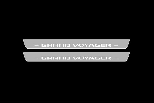 Chrysler Grand Voyager V 2008-2015 Car Light Sill With Logo Grand Voyager - decoinfabric