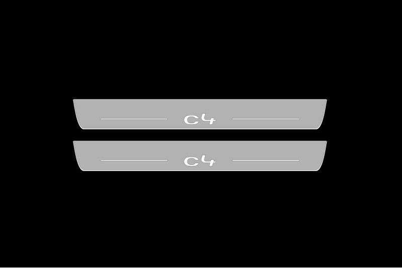 Citroen C4 II Car Sill With Logo C4 - decoinfabric