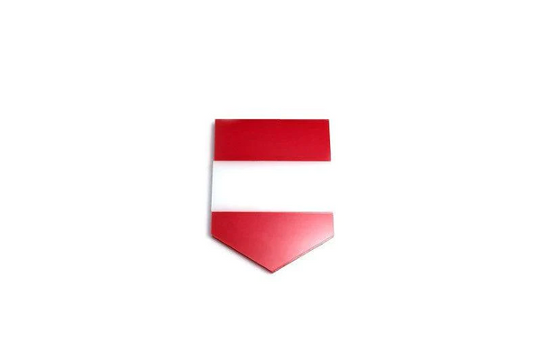 Radiator grille emblem with Austria logo