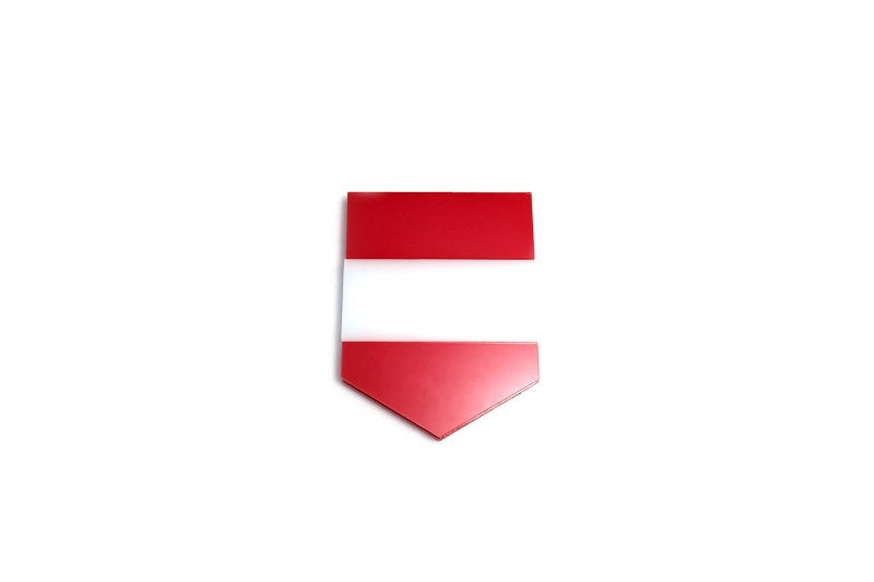 Car emblem badge with flag of Austria - decoinfabric