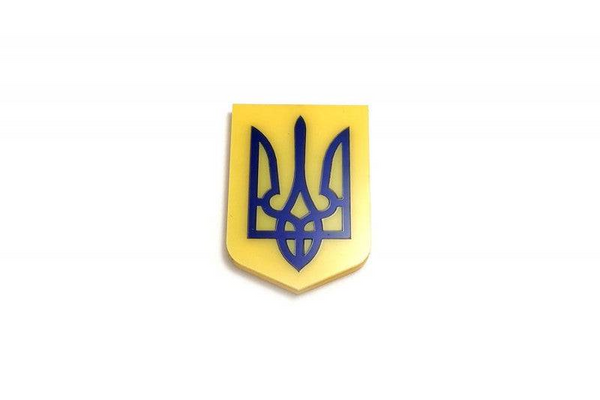 Coat of arms of Ukraine tailgate trunk rear emblem with Coat of arms of Ukraine logo