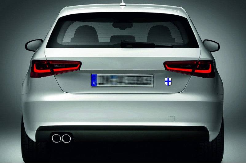 Finland tailgate trunk rear emblem with Finland logo Custom Rear Emblem decoinfabric