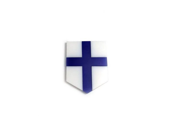 Finland tailgate trunk rear emblem with Finland logo