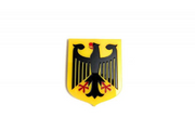 Radiator grille emblem with Germany logo (type 2) Custom design emblems decoinfabric