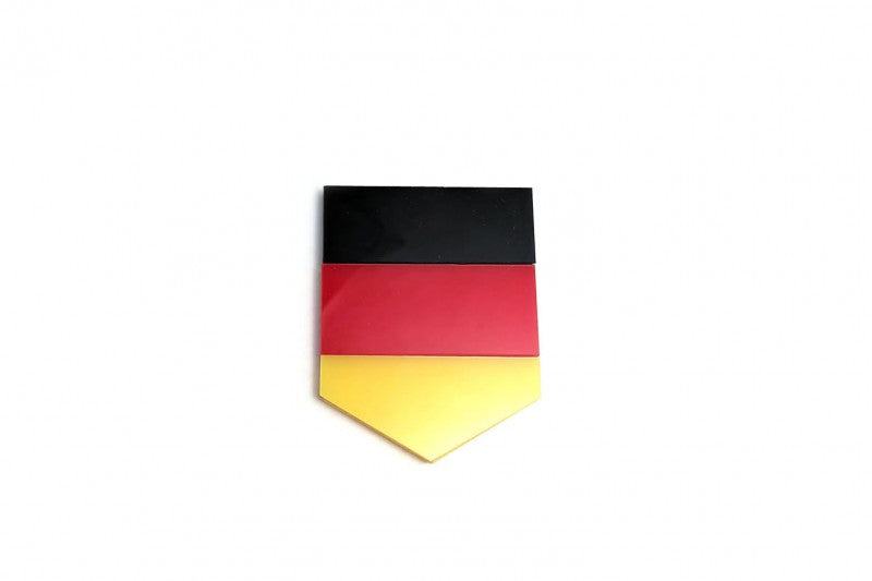 Car emblem badge with flag of Germany - decoinfabric