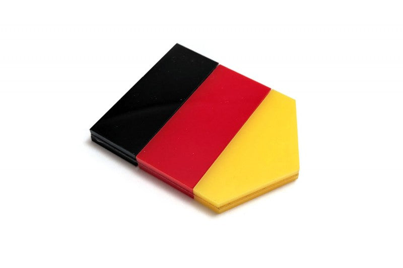 Car emblem badge with flag of Germany - decoinfabric