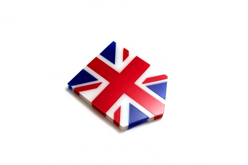 Car emblem badge with flag of Great Britain Country Flag Emblems decoinfabric