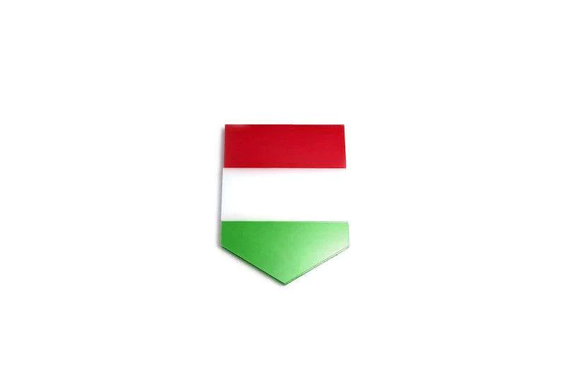 Radiator grille emblem with Hungary logo