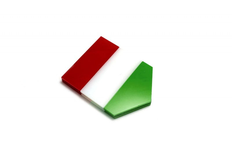 Car emblem badge with flag of Hungary - decoinfabric