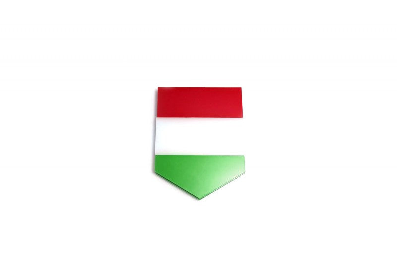 Car emblem badge with flag of Hungary - decoinfabric