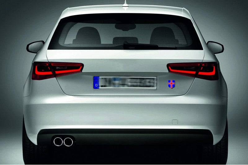 Iceland tailgate trunk rear emblem with Iceland logo Custom Rear Emblem decoinfabric