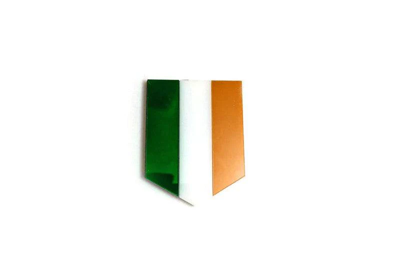 Radiator grille emblem with Ireland logo Custom design emblems decoinfabric