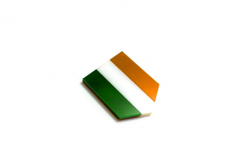 Car emblem badge with flag of Ireland Country Flag Emblems decoinfabric