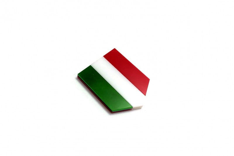 Car emblem badge with flag of Italy Country Flag Emblems decoinfabric