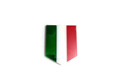 Car emblem badge with flag of Italy Country Flag Emblems decoinfabric