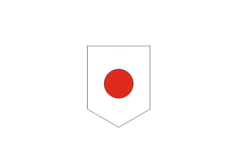 Radiator grille emblem with Japan logo Custom design emblems decoinfabric
