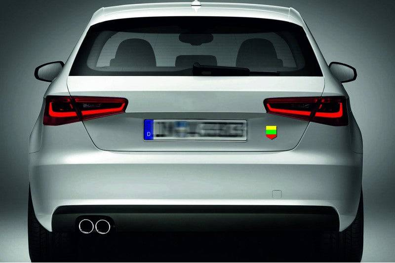 Lithuania tailgate trunk rear emblem with Lithuania logo Custom Rear Emblem decoinfabric