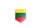 Radiator grille emblem with Lithuania logo Custom design emblems decoinfabric
