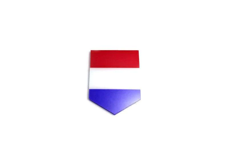 Radiator grille emblem with Netherlands logo Custom design emblems decoinfabric