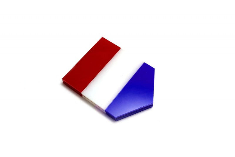 Car emblem badge with flag of Netherlands Country Flag Emblems decoinfabric