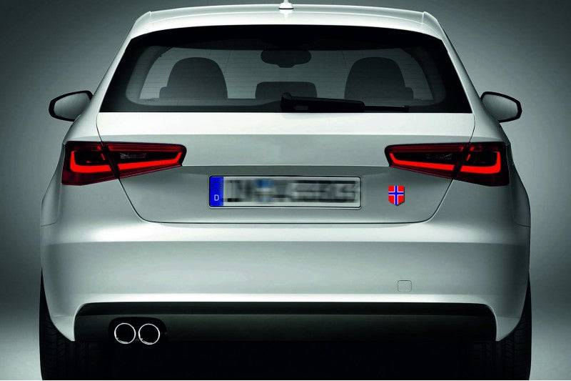 Norway tailgate trunk rear emblem with Norway logo Custom Rear Emblem decoinfabric