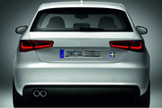 Sweden tailgate trunk rear emblem with Sweden logo Custom Rear Emblem decoinfabric