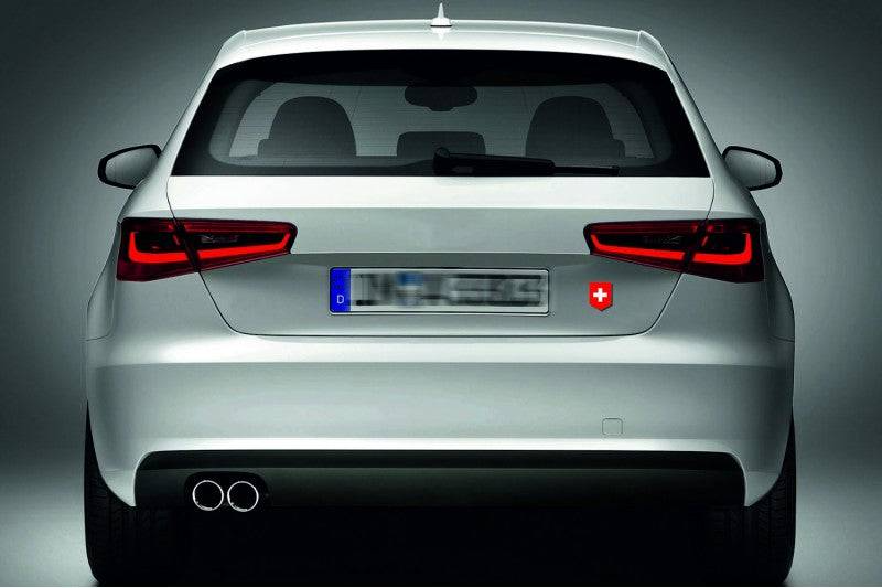 Switzerland tailgate trunk rear emblem with Switzerland logo Custom Rear Emblem decoinfabric