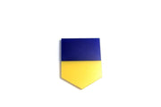 Car emblem badge with flag of Ukraine Country Flag Emblems decoinfabric