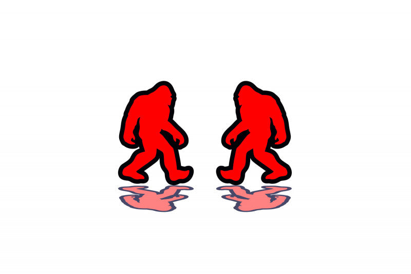 Car emblem badge for fenders with Bigfoot logo Custom design emblems decoinfabric