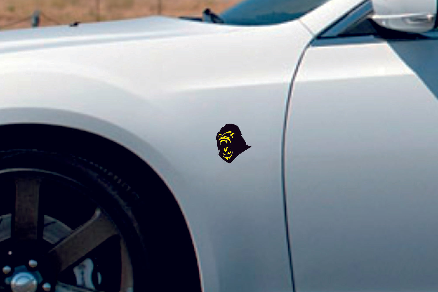 Car emblem badge for fenders with Bigfoot logo (type 2) Custom design emblems decoinfabric