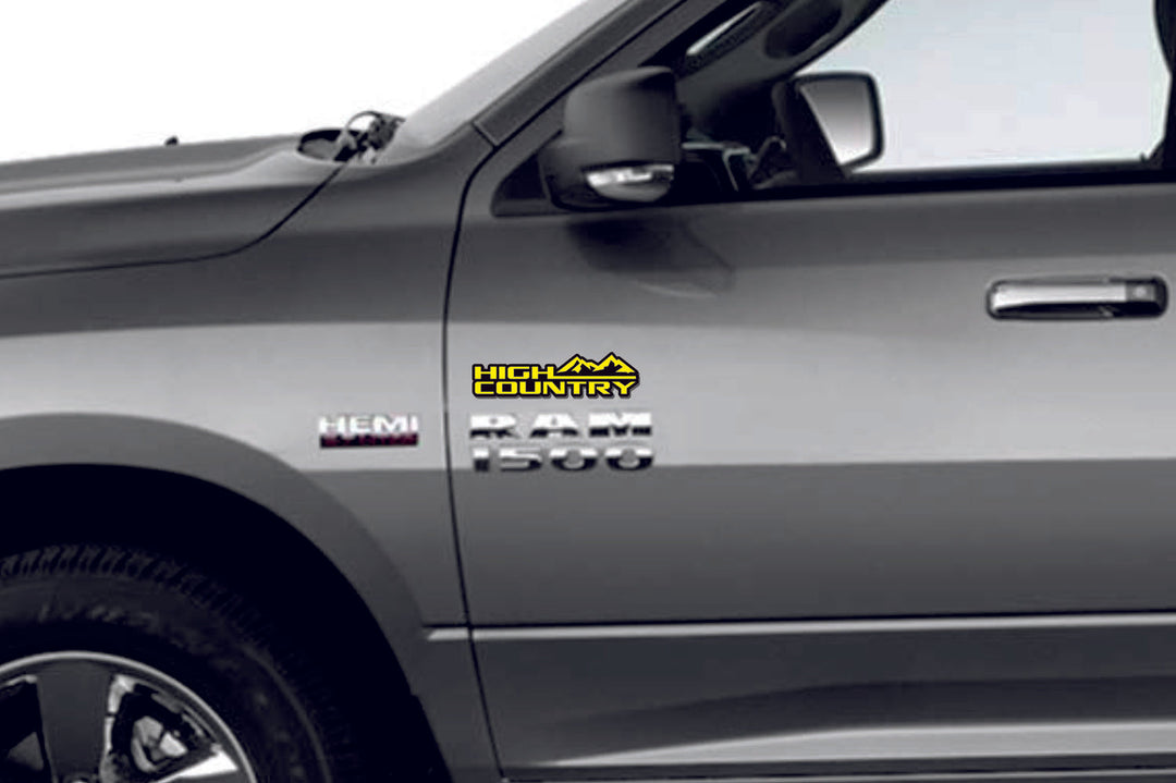 Car emblem badge for fenders with High Country logo (BIG SIZE) Custom design emblems decoinfabric