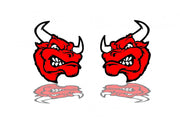 Car emblem badge for fenders with logo Bull Custom design emblems decoinfabric