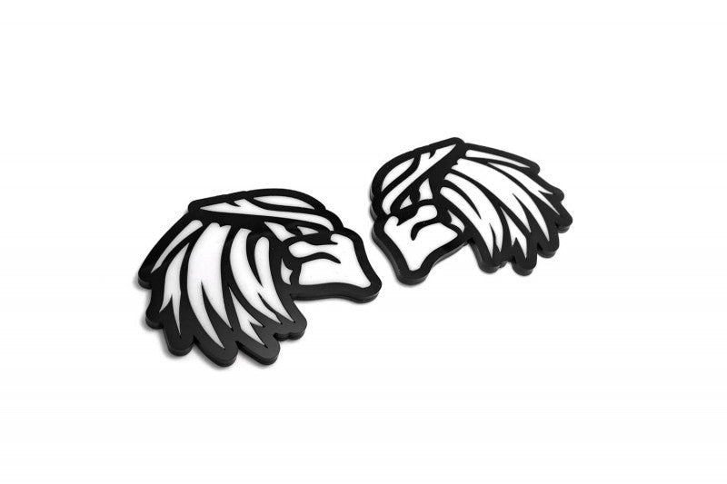 Car emblem badge for fenders with logo Predator Custom design emblems decoinfabric