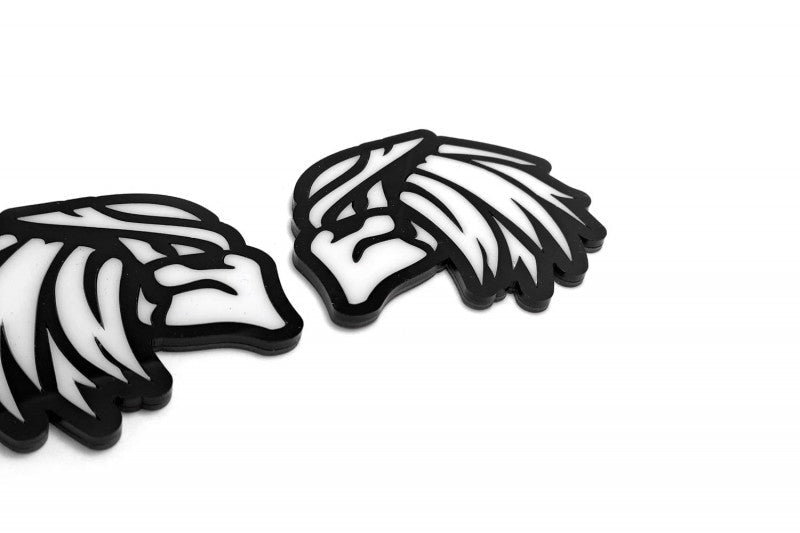 Car emblem badge for fenders with logo Predator Custom design emblems decoinfabric