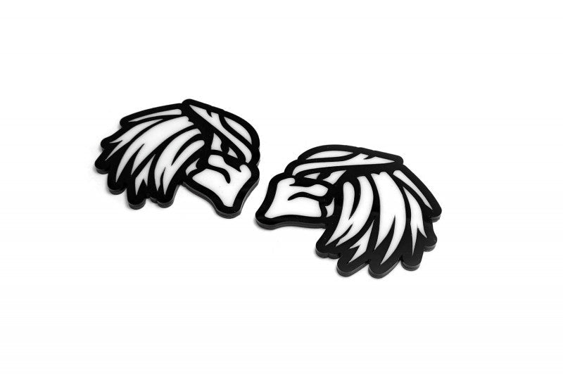 Car emblem badge for fenders with logo Predator Custom design emblems decoinfabric