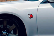 Car emblem badge for fenders with logo Rhino Custom design emblems decoinfabric