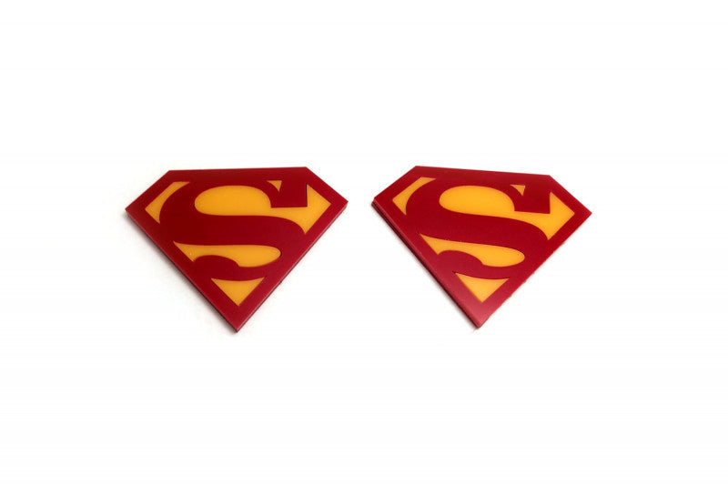 Car emblem badge for fenders with logo Superman Custom design emblems decoinfabric