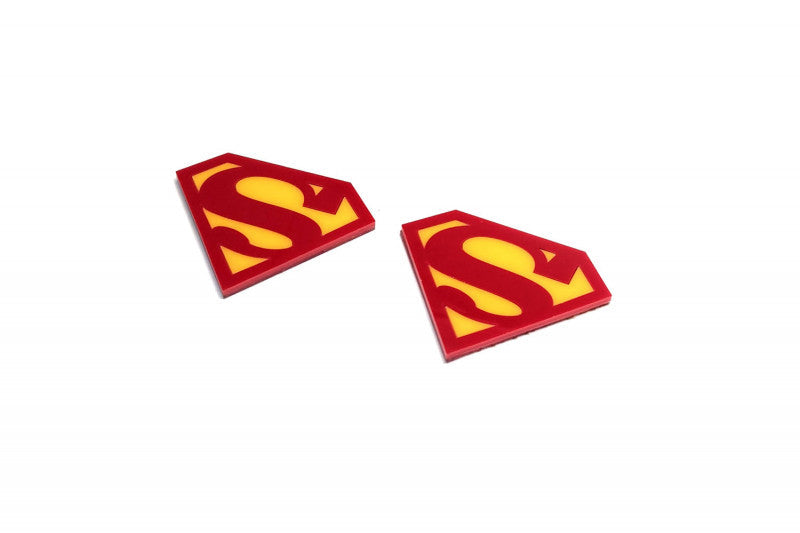 Car emblem badge for fenders with logo Superman - decoinfabric