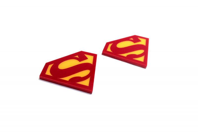 Car emblem badge for fenders with logo Superman - decoinfabric