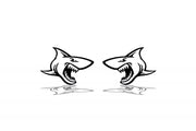 Car emblem badge for fenders with Shark logo Custom design emblems decoinfabric