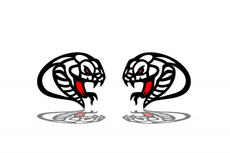 Car emblem badge for fenders with Snake logo - decoinfabric