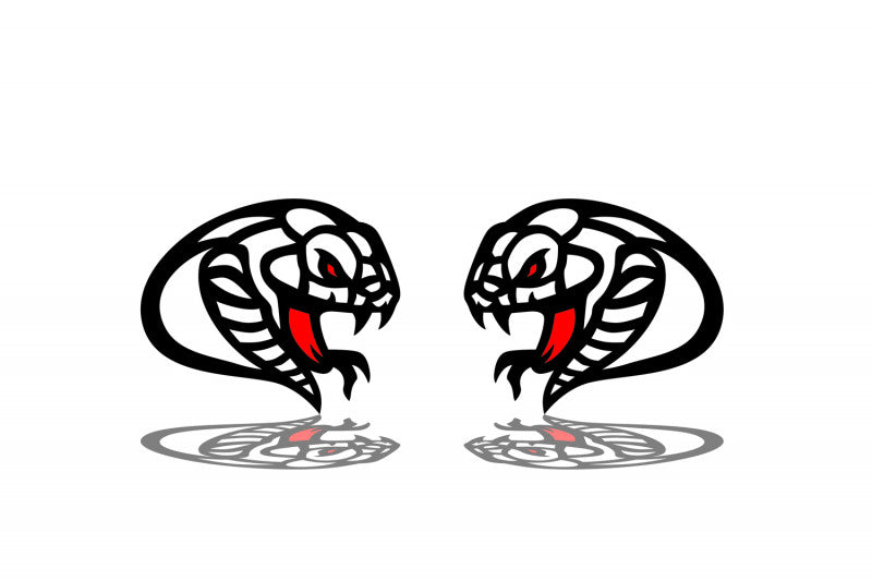Car emblem badge for fenders with Snake logo Custom design emblems decoinfabric