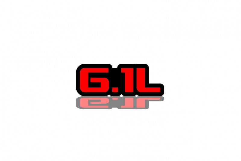 Radiator grille emblem with 6.1L logo - decoinfabric