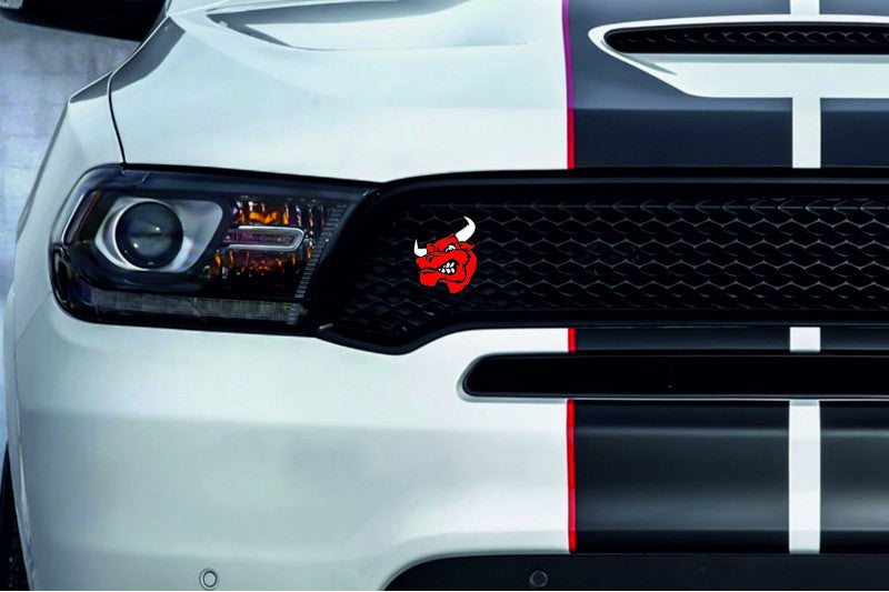Radiator grille emblem with Bull logo - decoinfabric