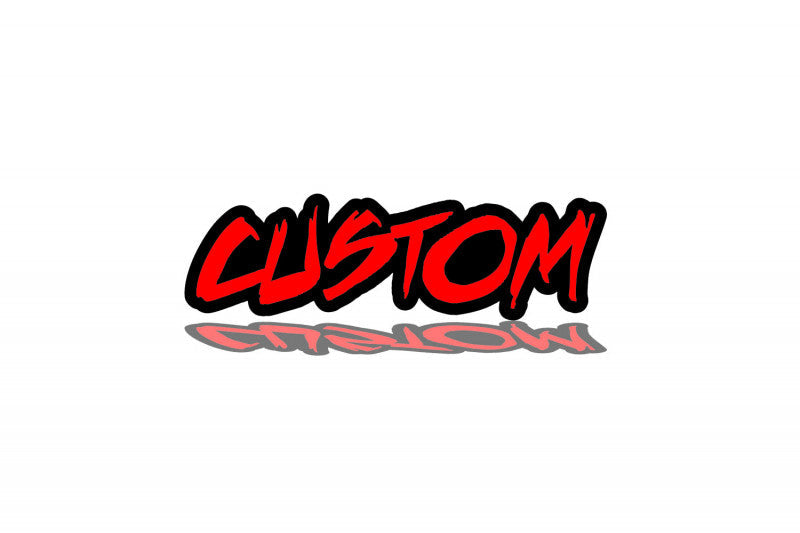 Radiator grille emblem with CUSTOM logo - decoinfabric
