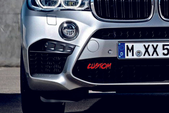 Radiator grille emblem with CUSTOM logo - decoinfabric